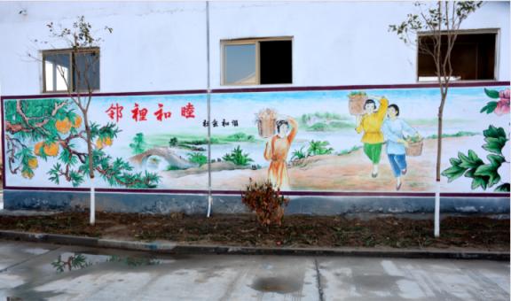 光山乡镇文化墙 乡风文明焕发新活力