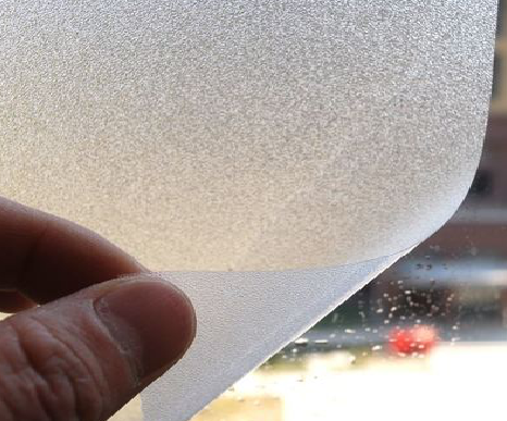 光山玻璃门外面粘广告用什么材料好？